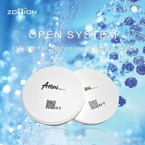 Dental implant cad/cam system zirconia ceramic block
